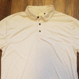 Nicklaus White/Gray Pattern Polo, size L